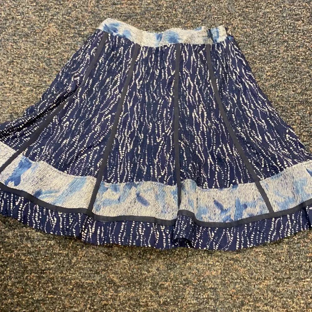 Coldwater Creek Blue Fit and Flare Skirt sz. M